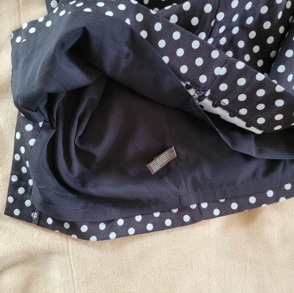 The Limited Polka Dot Sleeveless V Neck Sheath Dress - Picture 10 of 12